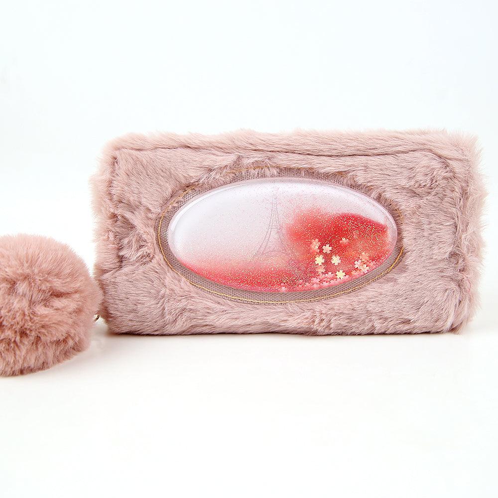 Fur Wrapped Clutch with floating liquid - Brands River