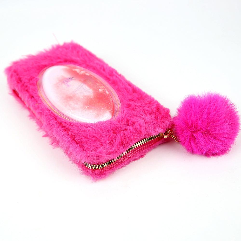 Fur Wrapped Clutch with floating liquid - Brands River