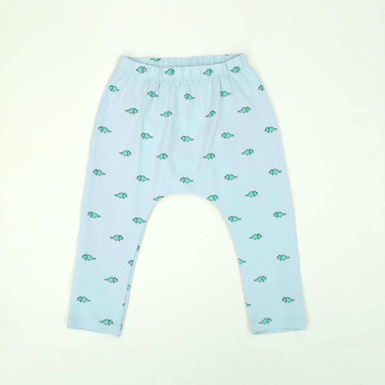 Imported All-Over Dino Printed Soft Cotton Legging For Girls 1 MONTH - 12-18 MONTH (LE-11562) - Brands River