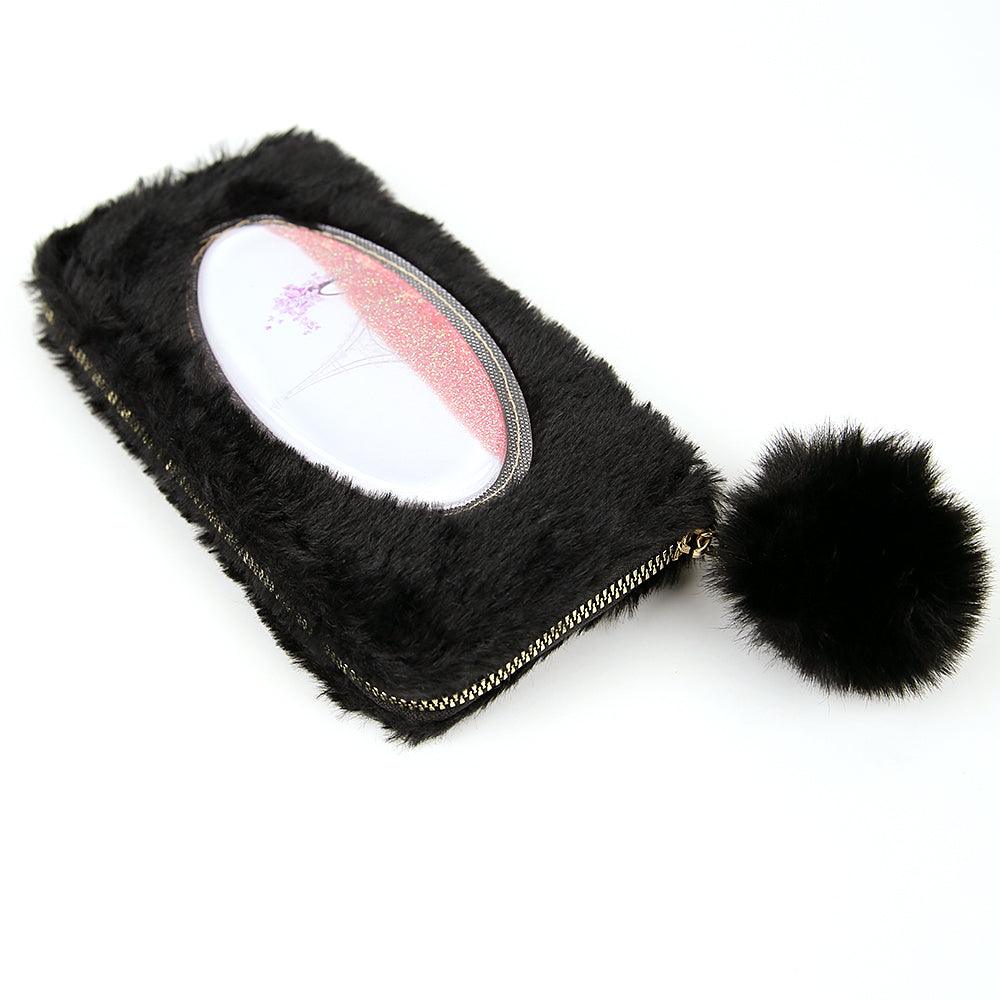 Fur Wrapped Clutch with floating liquid - Brands River