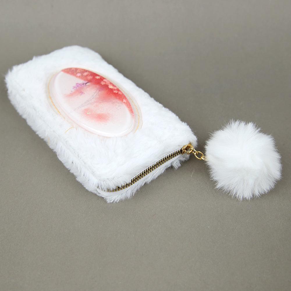 Fur Wrapped Clutch with floating liquid - Brands River