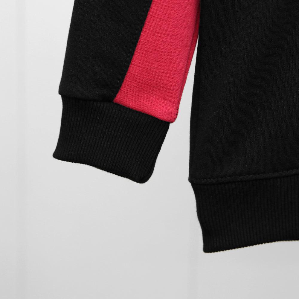 Color Block &quot;Chill Vibes&quot; Printed Fleece Hoodie For Kids - Brands River