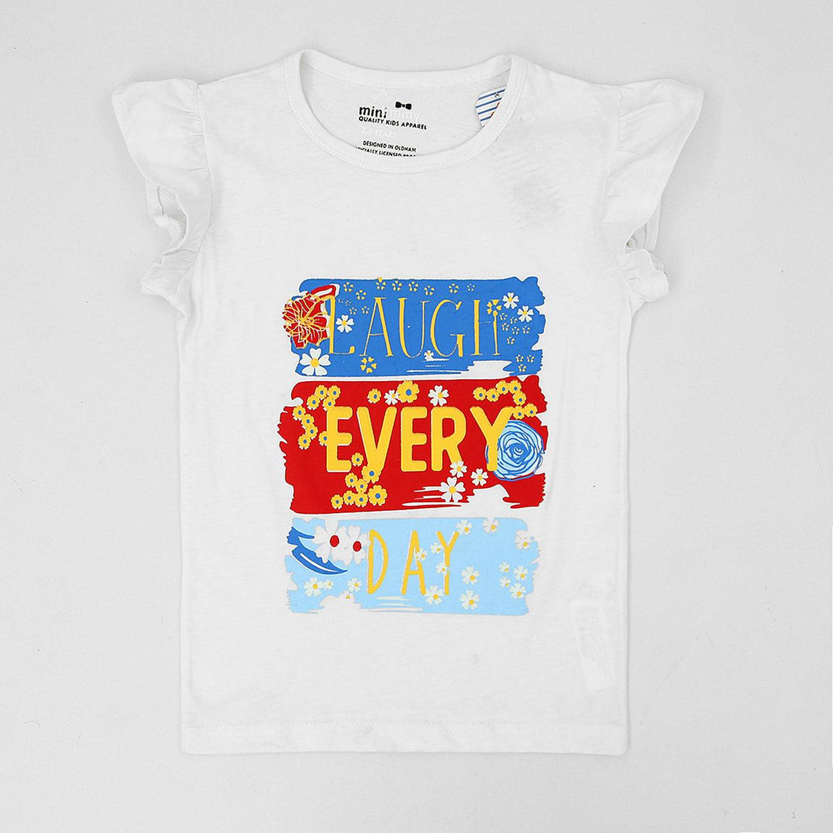 Girls Fashion Graphic Soft Cotton T-Shirt 9 MONTH - 10 YRS (MT-10909) - Brands River