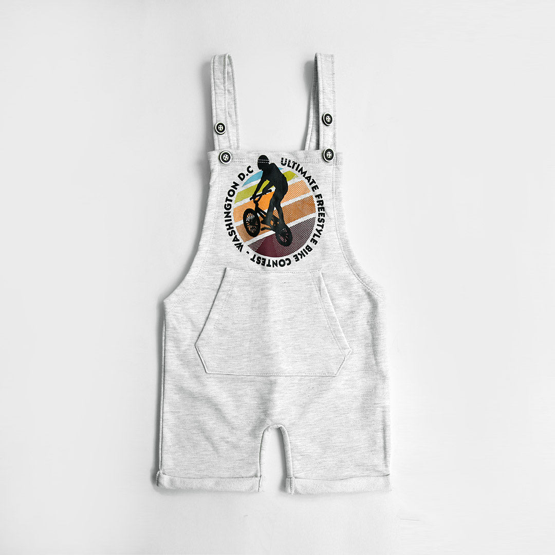 Kids Graphic Printed Soft Cotton Dungaree