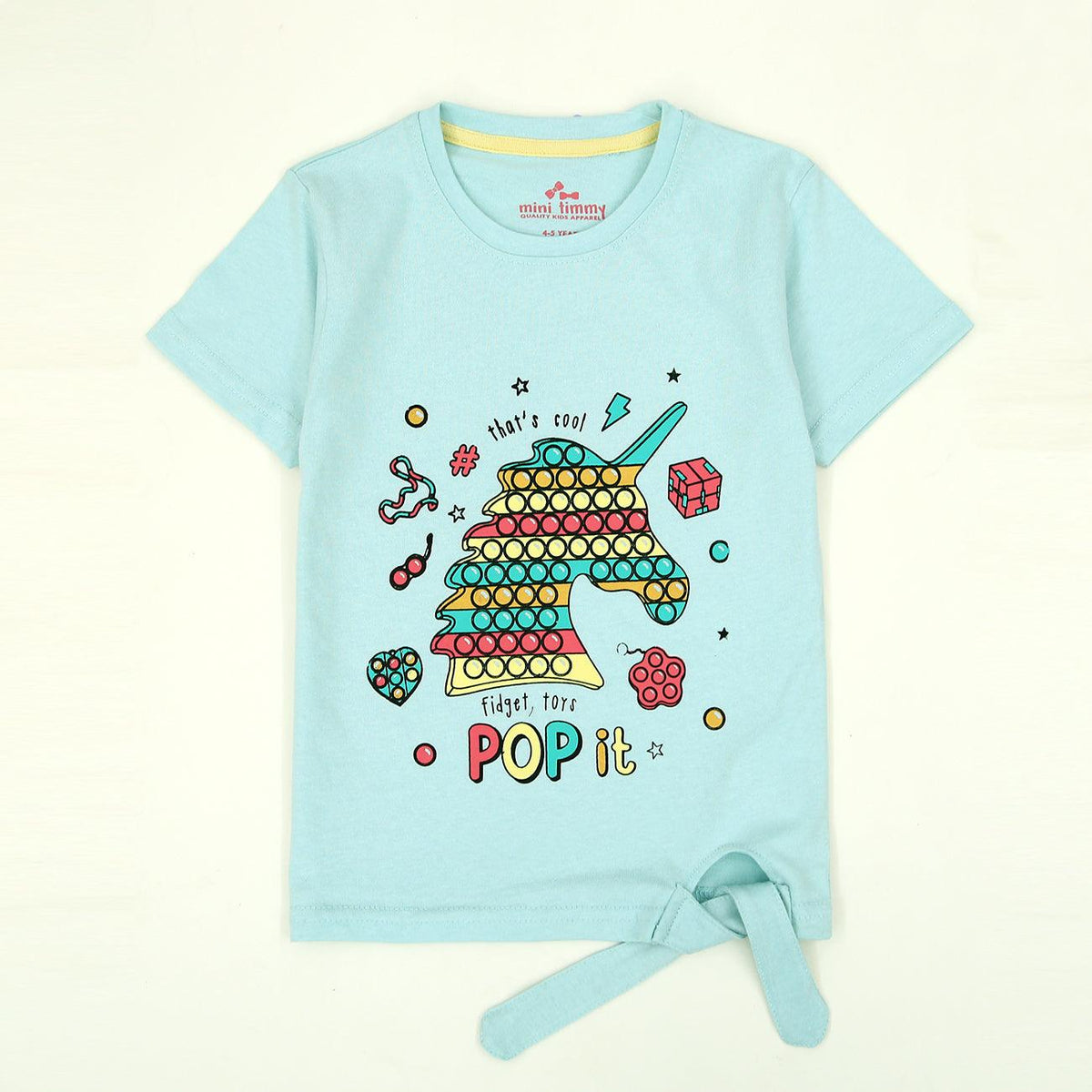 Girls Fashion Color-Full Printed Soft Cotton T-Shirt 9-12 MONTH - 9-10 YRS (MI-11675) - Brands River