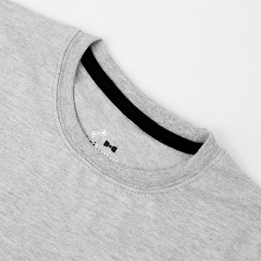Boys Gray Printed Soft Cotton T-Shirt 9 MONTH - 10 YRS (MT-10913) - Brands River