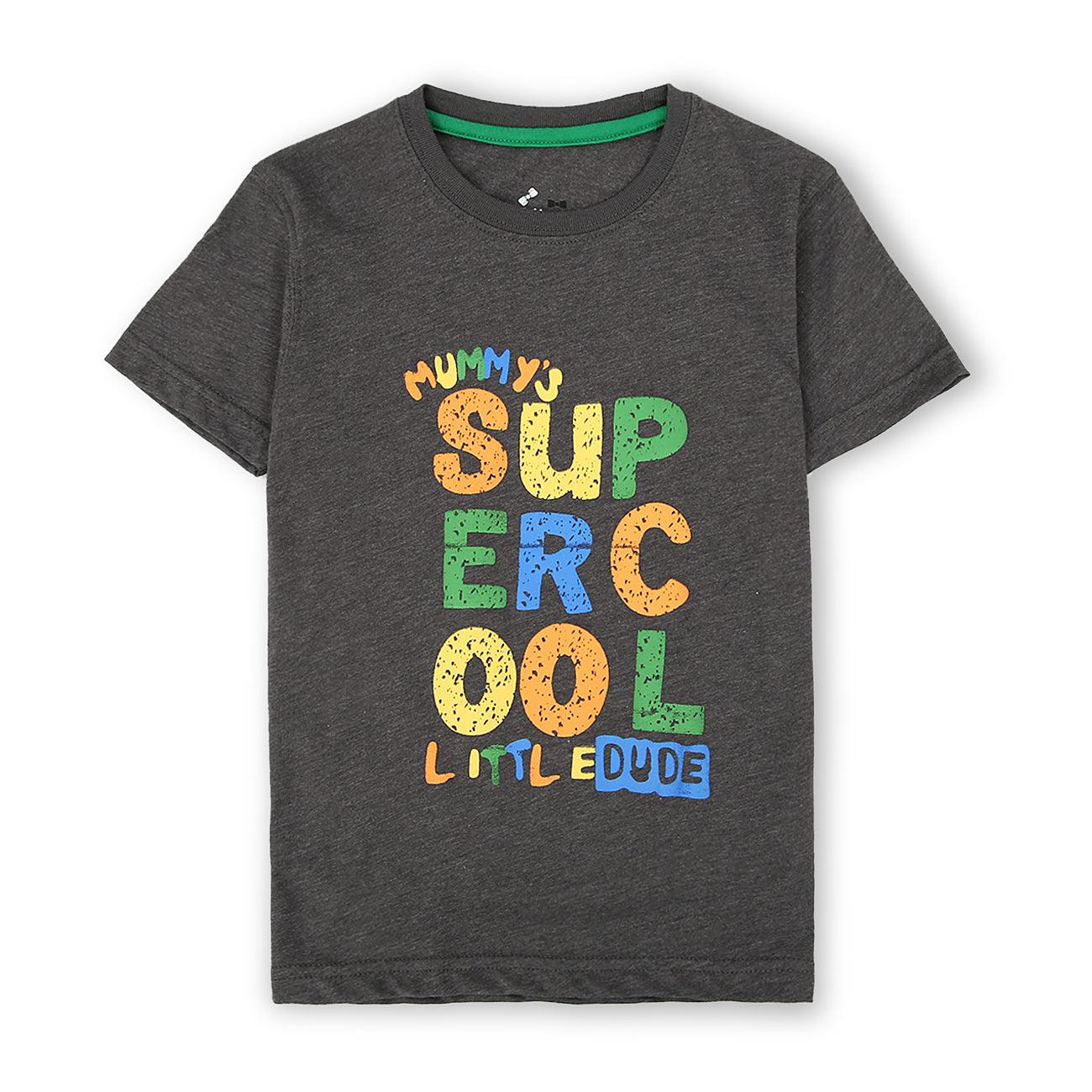 Boys Fashion "Super Cool" Printed Soft Cotton T-Shirt 9 MONTH - 10 YRS (MT-10916) - Brands River