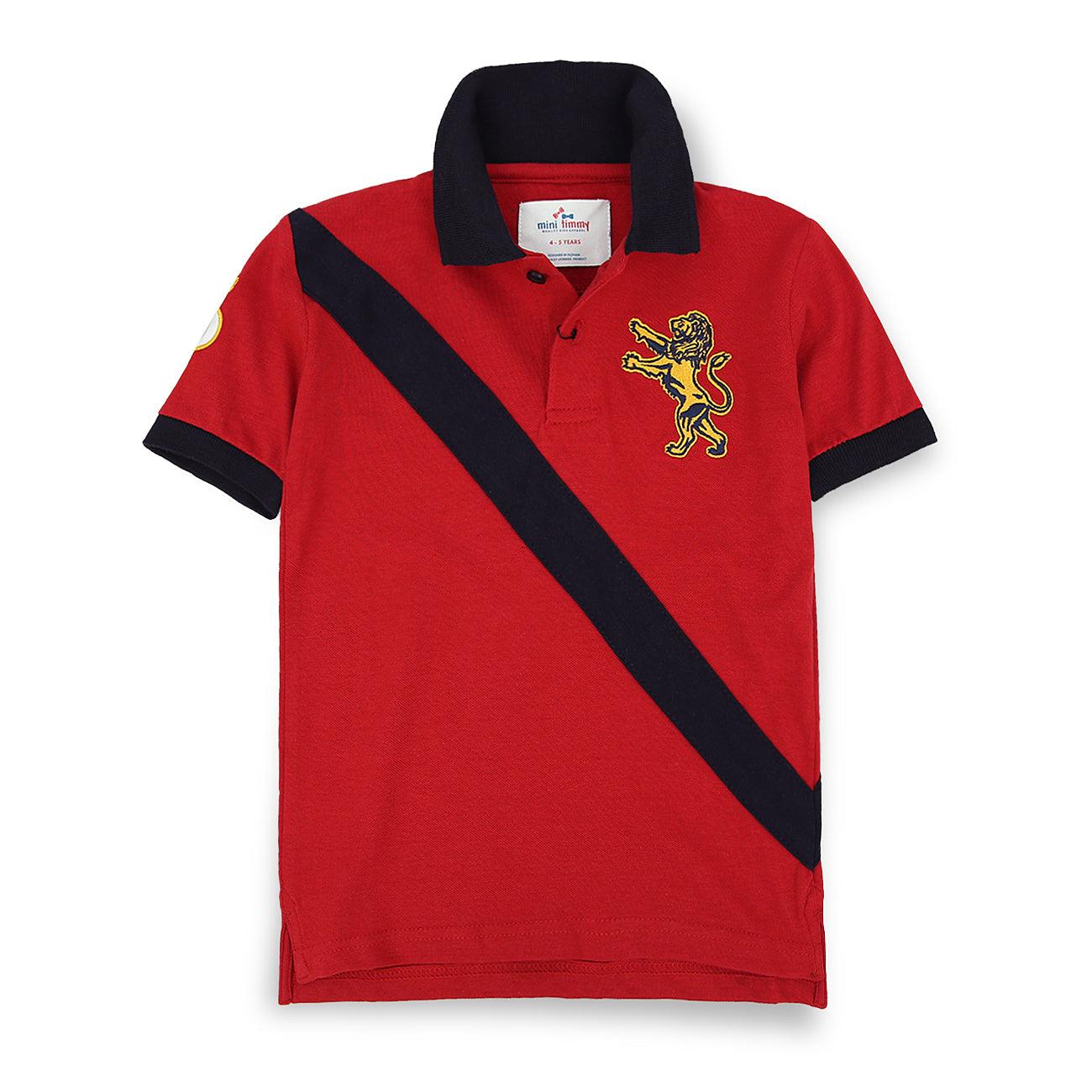 Boy's Fashion Embellished Embroidered Pique Polo Shirt 9-12 MONTH - 10 YRS - Brands River