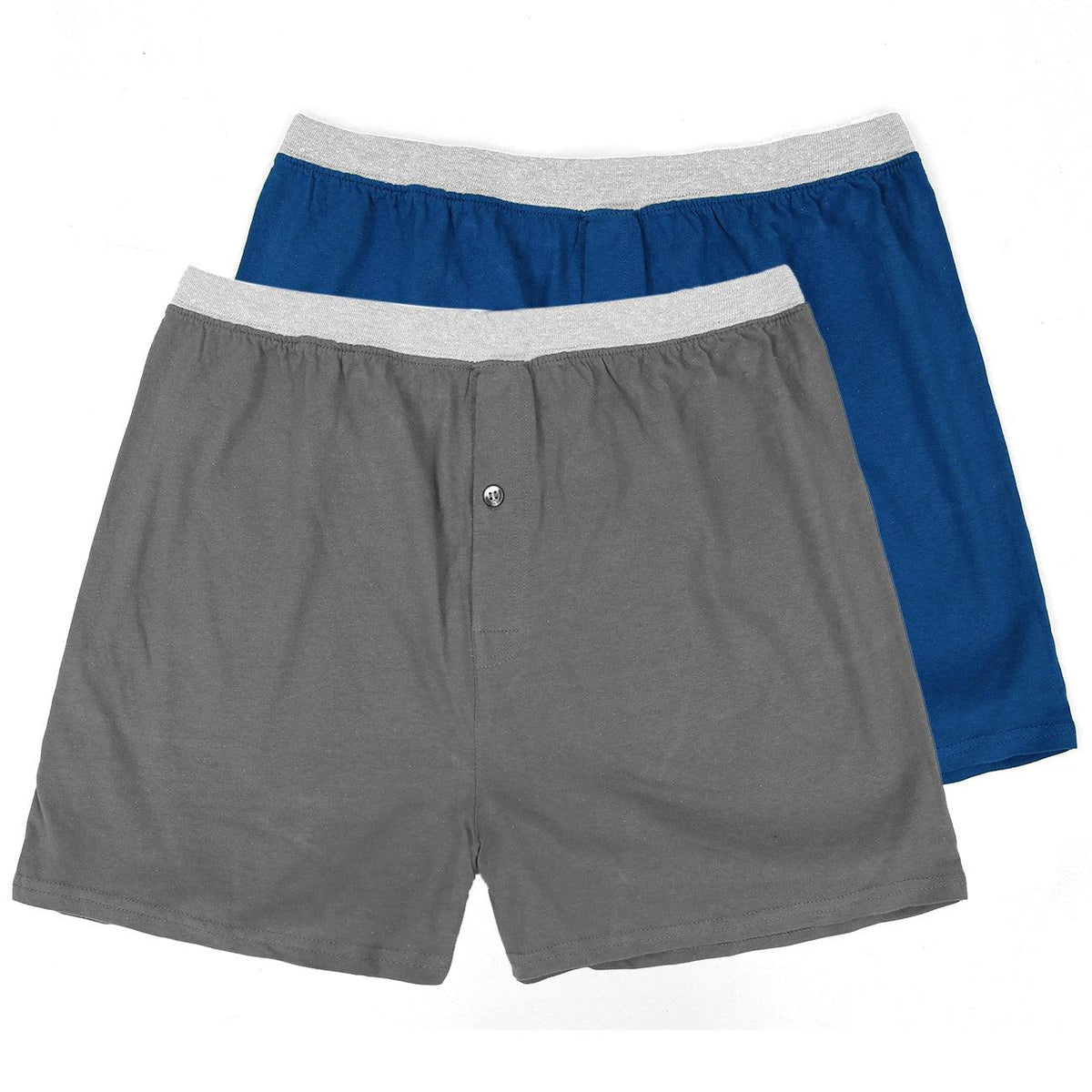 One Button Fly Pack Of 2 Boxer Shorts For Men (FL-11697) - Brands