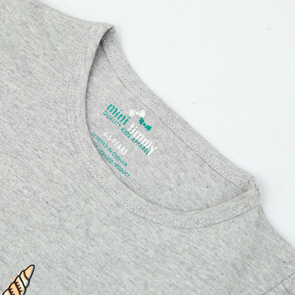 Girls Unicorn Printed Soft Cotton T-Shirt 9 MONTH - 10 YRS (MI-10957) - Brands River