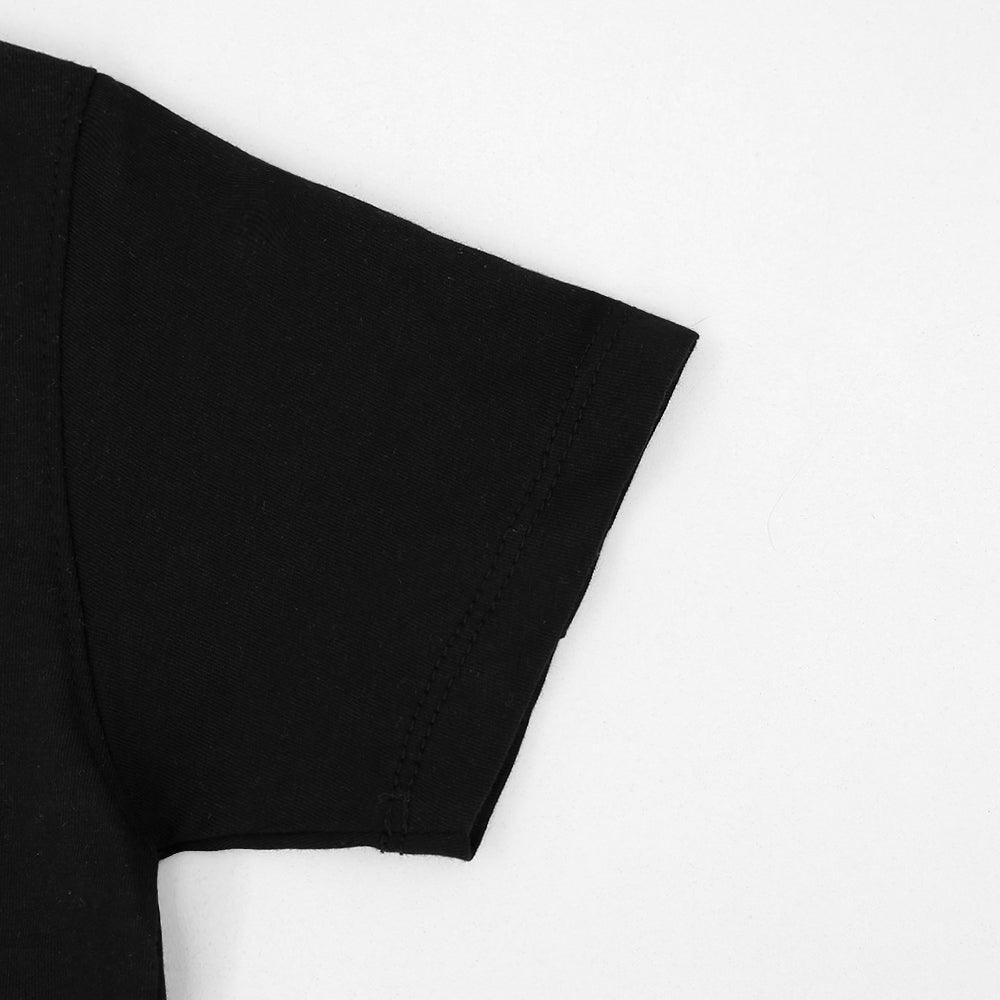 Boys Animated Printed Soft Cotton Black T-Shirt 9 MONTH - 10 YRS (MI-10962) - Brands River