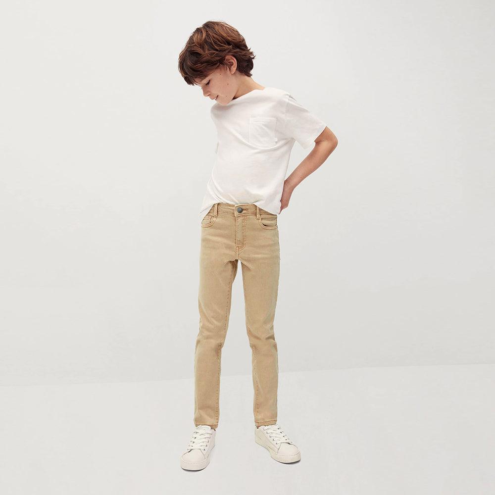 KIDS COTTON SLIM FIT STRETCH CHINO WITH ADJUSTABLE WAISTBAND (00091) - Brands River