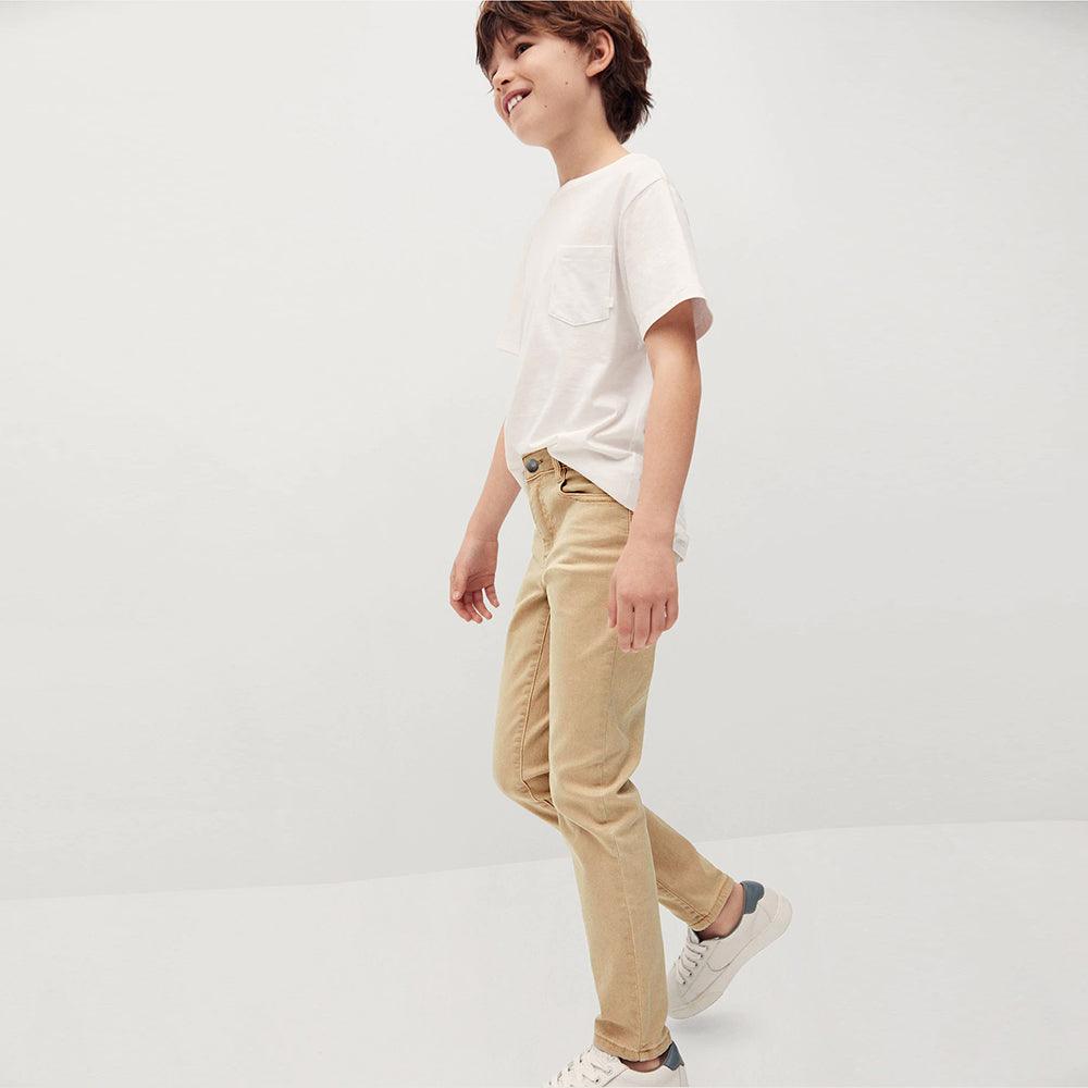 KIDS COTTON SLIM FIT STRETCH CHINO WITH ADJUSTABLE WAISTBAND (00091) - Brands River