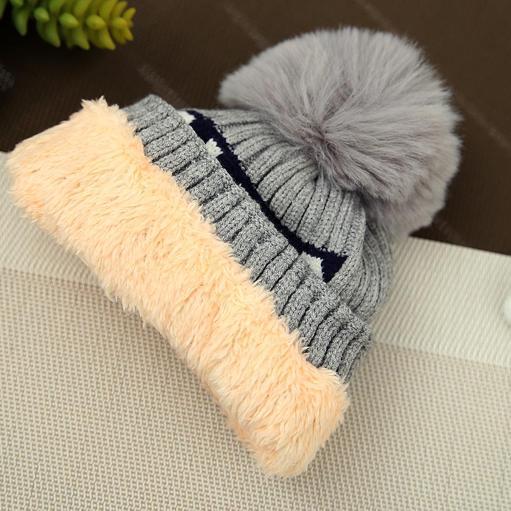 Baby Fur Lined Soft Premium Quality &quot;Paris&quot; Knitted Stretch Caps - Brands River