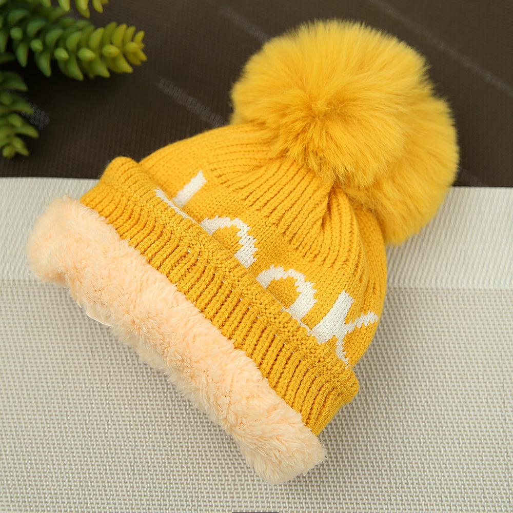Baby Fur Lined Soft Premium Quality &quot;Look&quot; Knitted Stretch Caps - Brands River