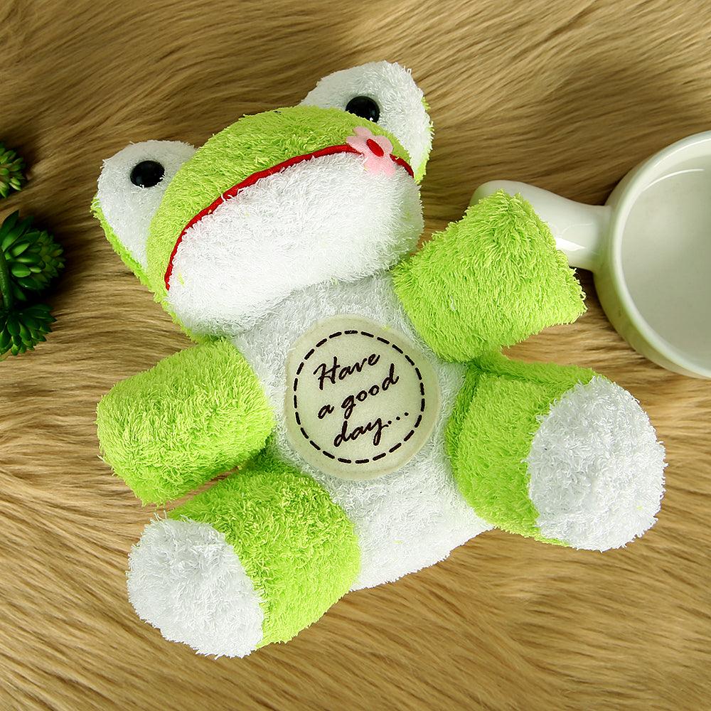 Plush Supreme Quality Frog Soft Stuffed Toy 8 inches Height (TO-31176) - Brands River