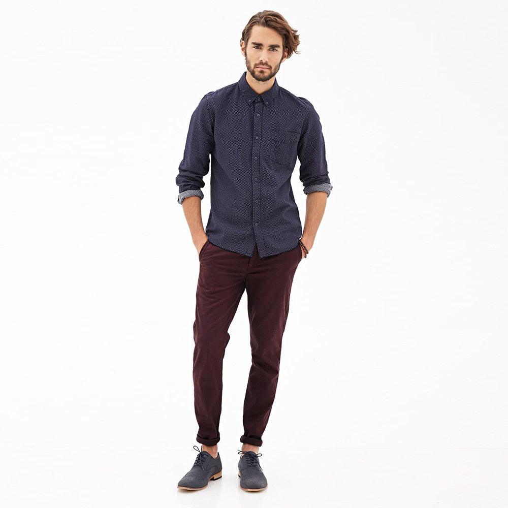 Maroon Men's Chinos Cotton Casual Pants at Rs 1299.00 | Men Cotton Pant |  ID: 25944812312