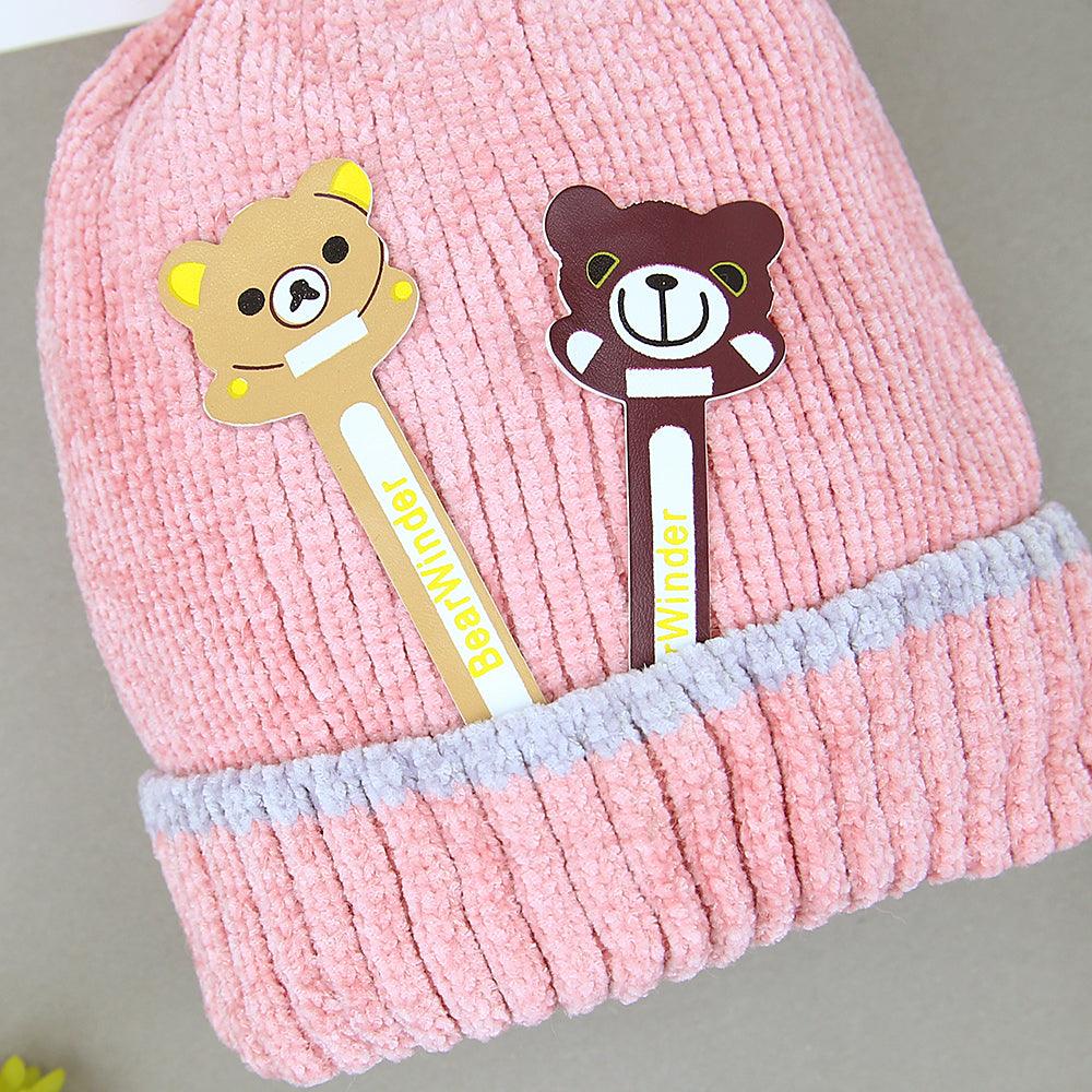Kids Velvet Look Premium Quality Soft Knit Fur Lined Stretch Caps - Brands River