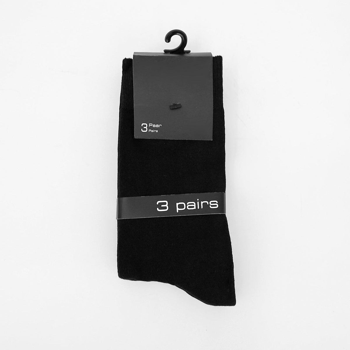 Mens Soft Cotton Pack Of 3 lightweight Dark Navy Socks (CA-120252) - Brands River