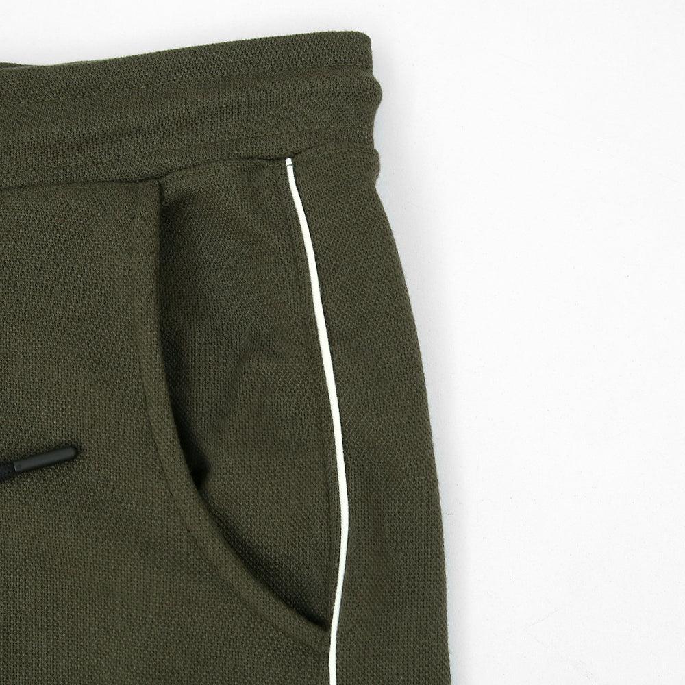 Men Premium Quality Close Bottom Side Stripes Pique Trouser - Brands River