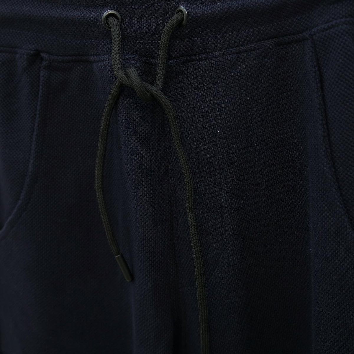Men Soft Cotton Navy Side Striped Pique Terry Jogging Trouser (CE-120277) - Brands River