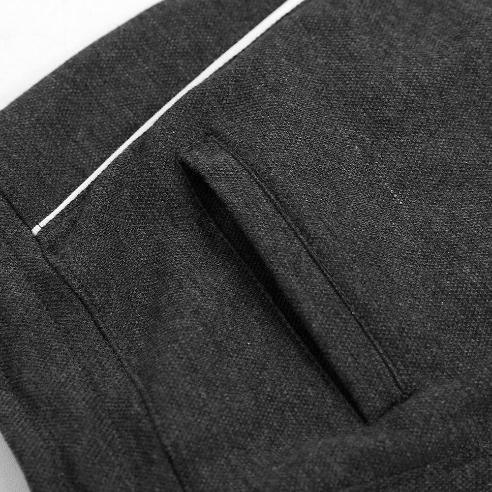 Men Premium Quality Close Bottom Side Stripes Pique Trouser - Brands River