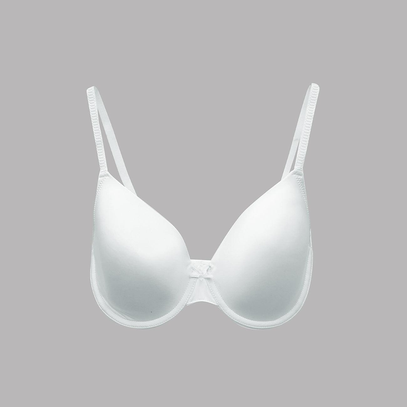Women Eye Closure with Hook White wired Padded Bra (BR-11814) - Brands River