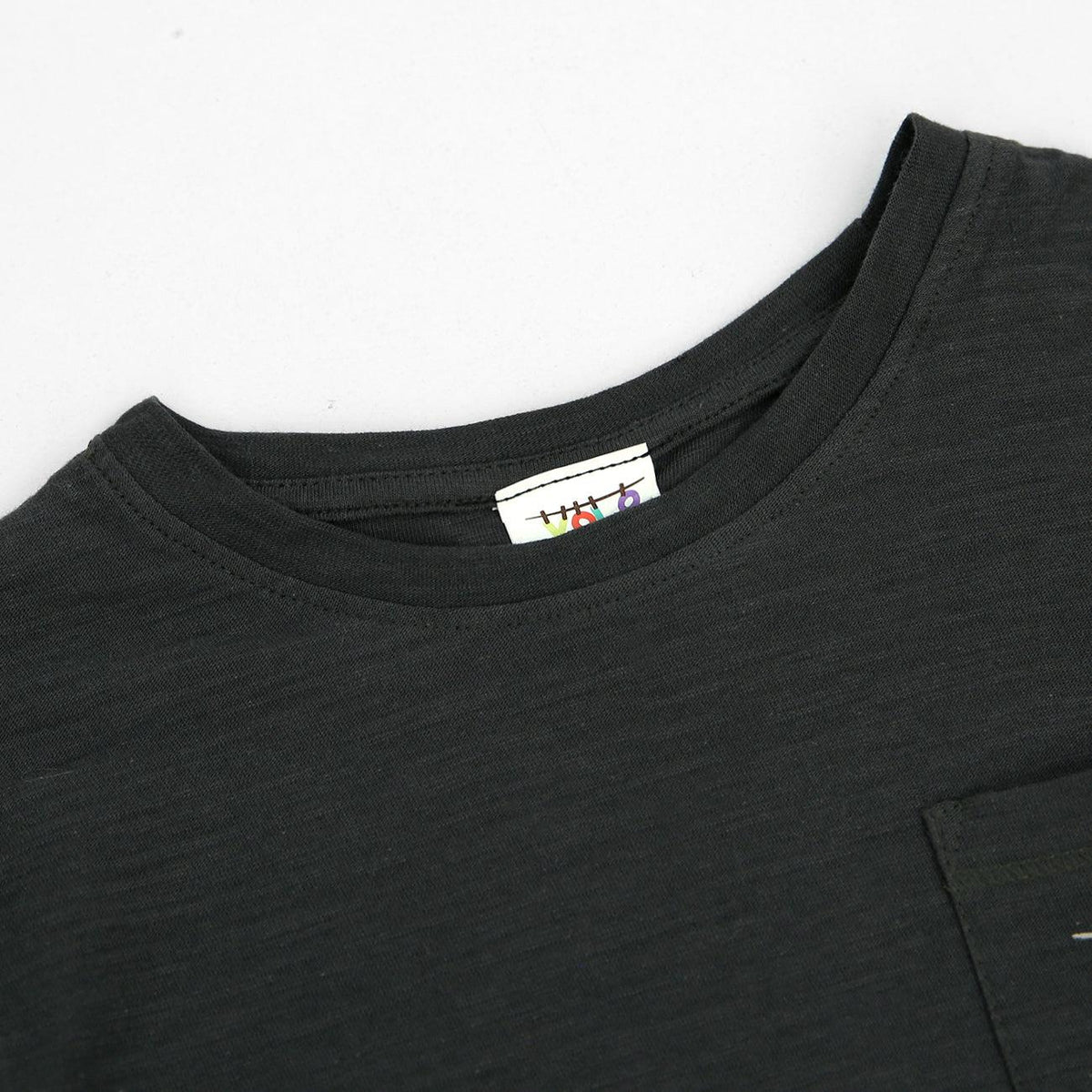 Charcoal Premium Quality Slub Jersey Soft Cotton T-Shirt For Boys (YO-11182) - Brands River