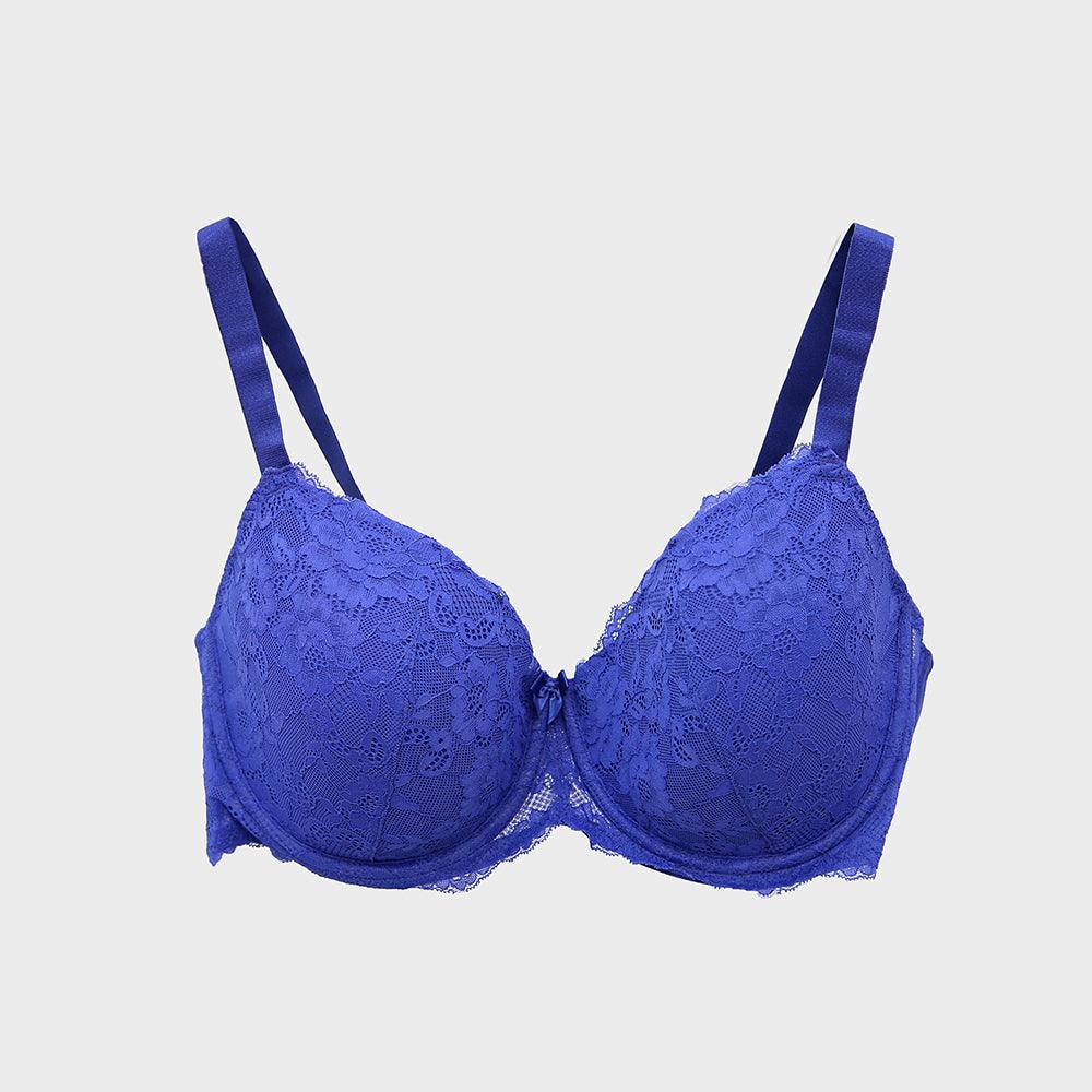 Women Eye Closure with Hook wired Padded Bra and Lace Detail (BR-11811) - Brands River