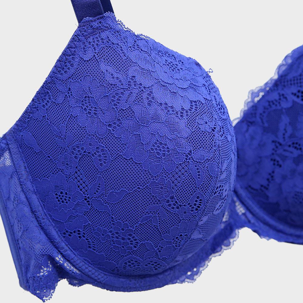 Women Eye Closure with Hook wired Padded Bra and Lace Detail (BR-11811) - Brands River