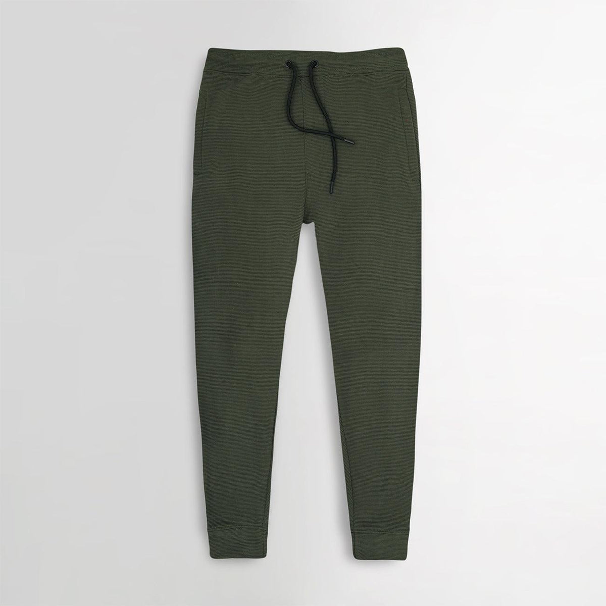 Men Premium Quality Slim Fit Zip Pockets Ottoman Jogging Trouser - Brands River