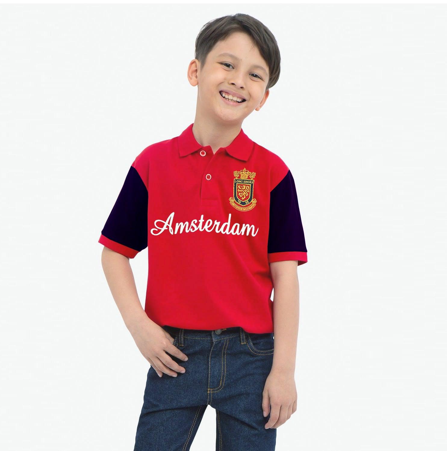 Boy's Fashion Embellished Embroidered Pique Polo Shirt 9-12 MONTH - 10 YRS - Brands River