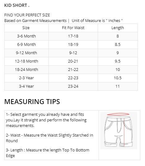 Kid&#39;s Organic Premium Quality Soft Cotton Short (14034) - Brands River